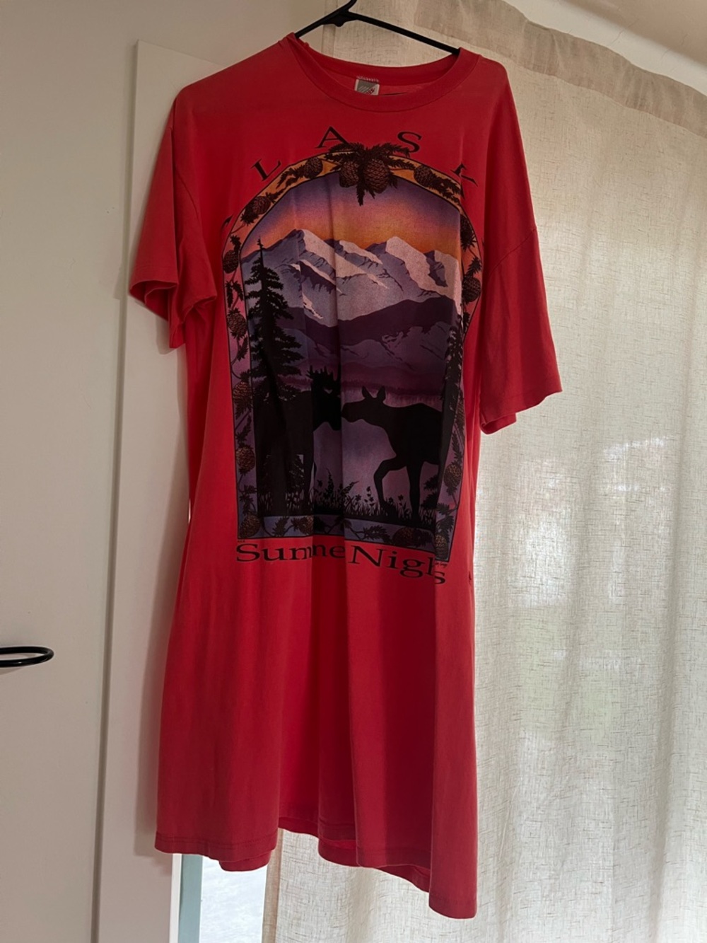 Vintage Alaska Moose Graphic Oversized Tee